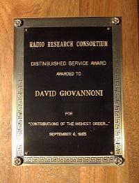 RRC Distinguished Service Award
